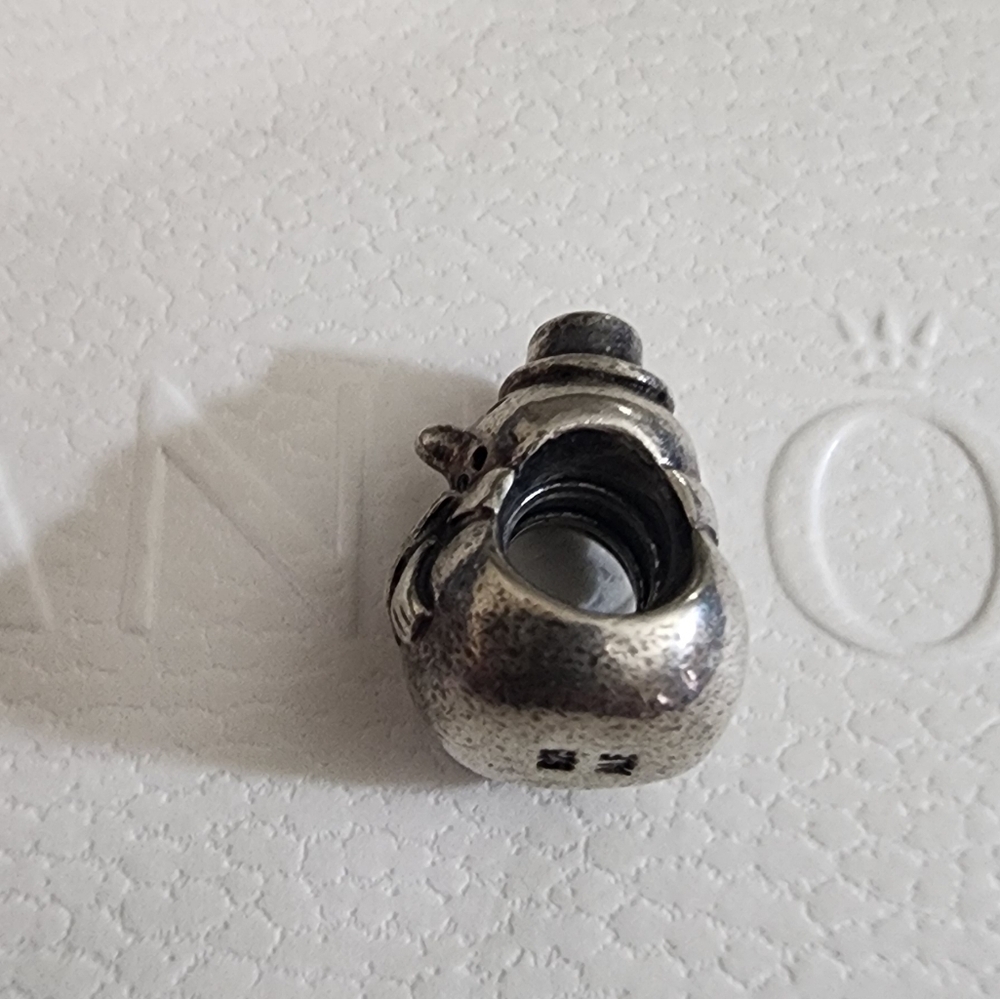 Authentic Pandora Snowman Charm ALE Sterling Silver Charm - Picture 3 of 7
